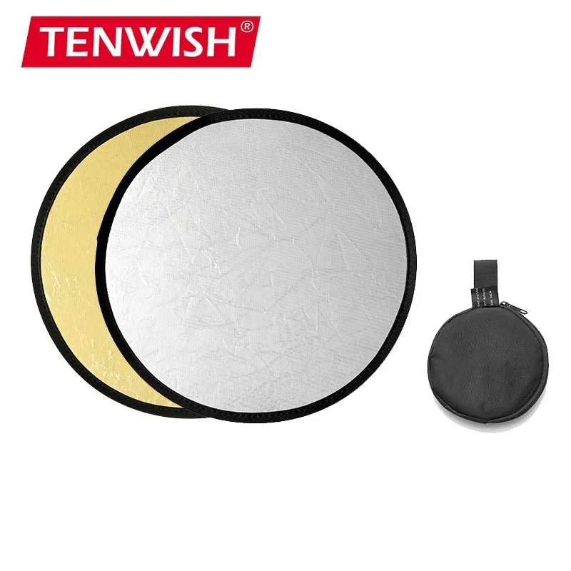 Reflector Disc Silver - Мини-рефлектор TENWISH для фотосъемки, 30 см,