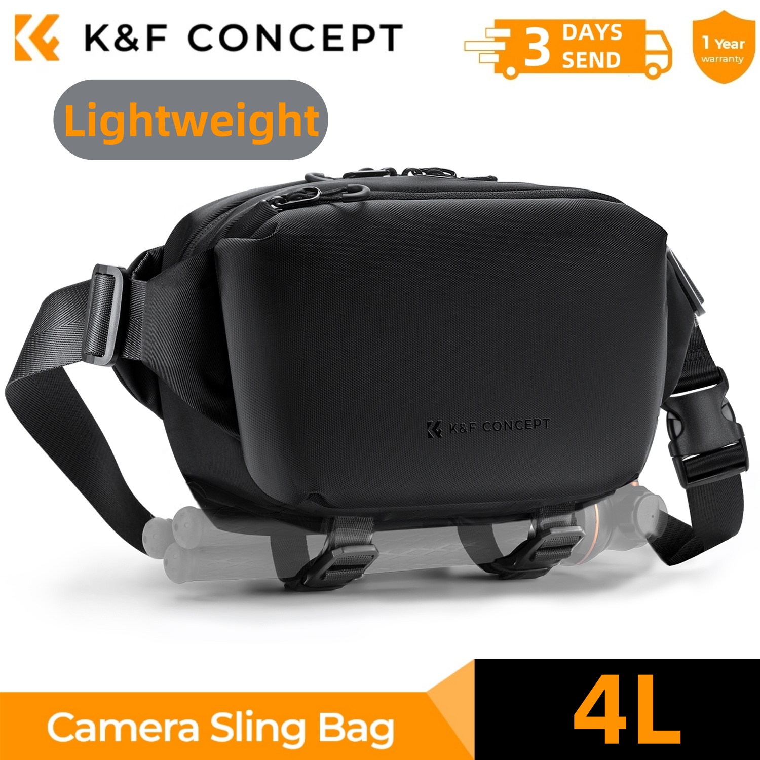 Photography Lighting Equipment Bags - Сумка-слинг для фотоаппарата K&F CONCEPT 4L,