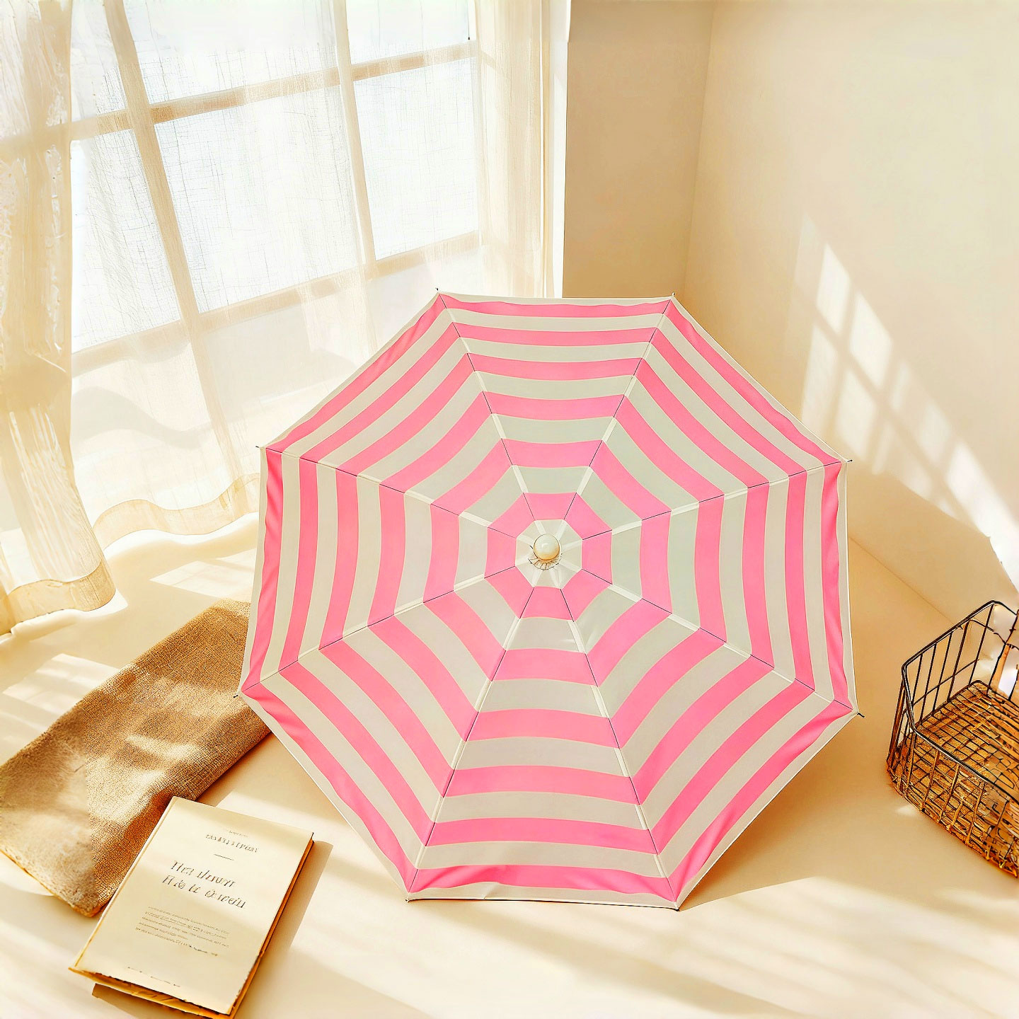 Diy Photography Lighting Umbrella - 1 шт. полосатый розовый зонт в