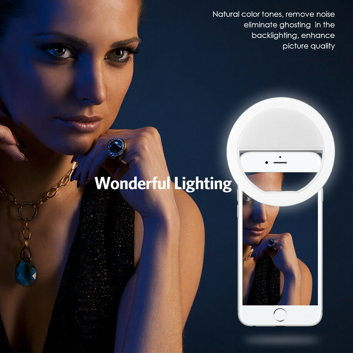 Photography Lighting Tent - Светодиодная кольцевая лампа для селфи с