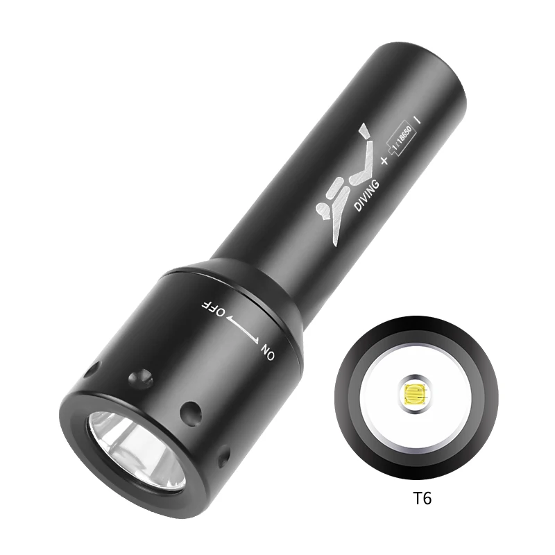 Photography Of Lighting - Новый светодиодный фонарь для дайвинга T6,