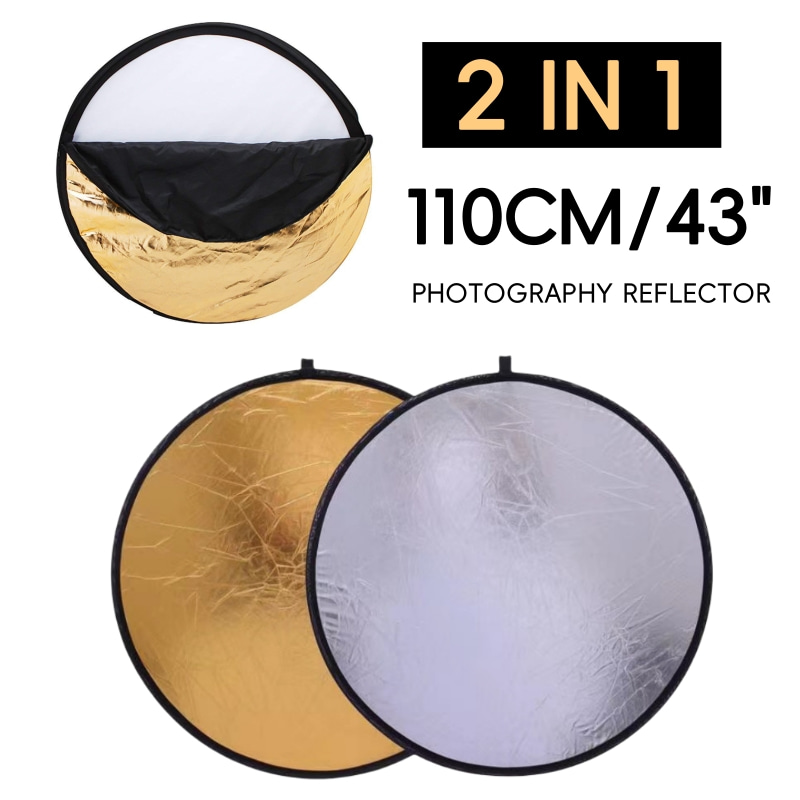 Reflector Disc Silver - 110-сантиметровый мини-отражатель для фотосъемки 2 в