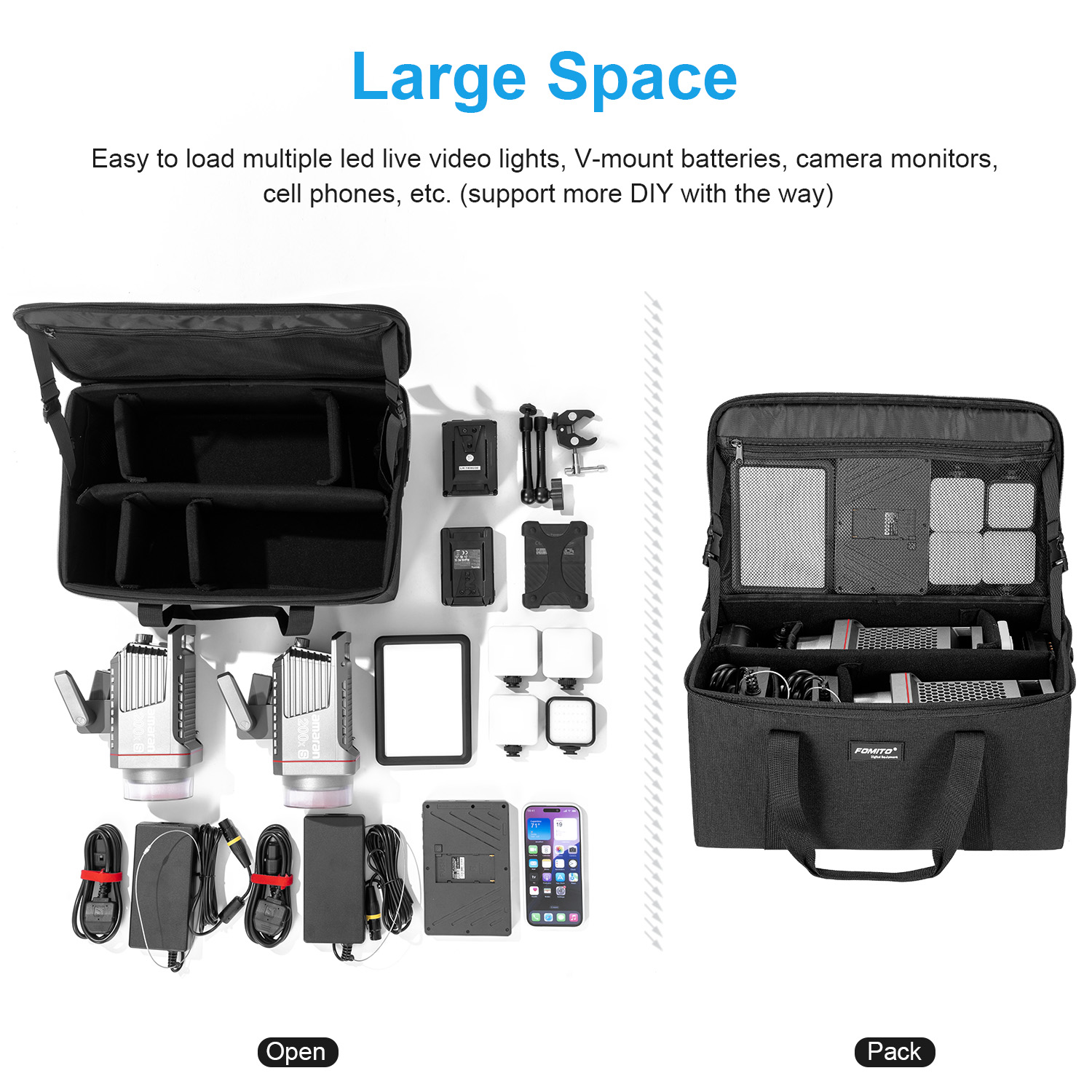 Сумка для фотоаппарата FOMITO, – обзор и цена Photography Lighting Equipment Bags