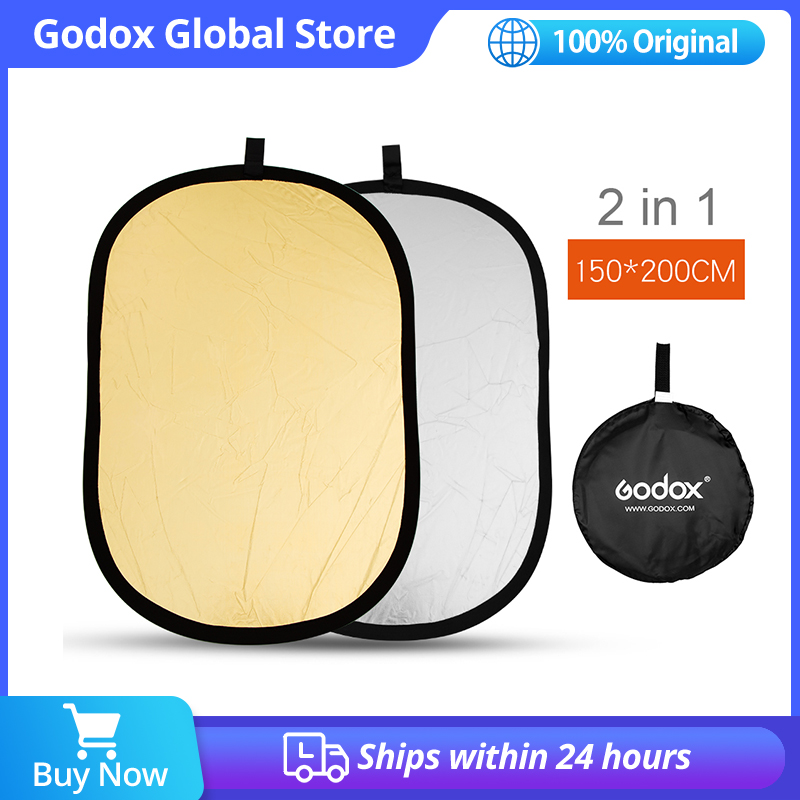 Godox 2in1 150x200 см золотой  – обзор и цена Reflector Disc Silver