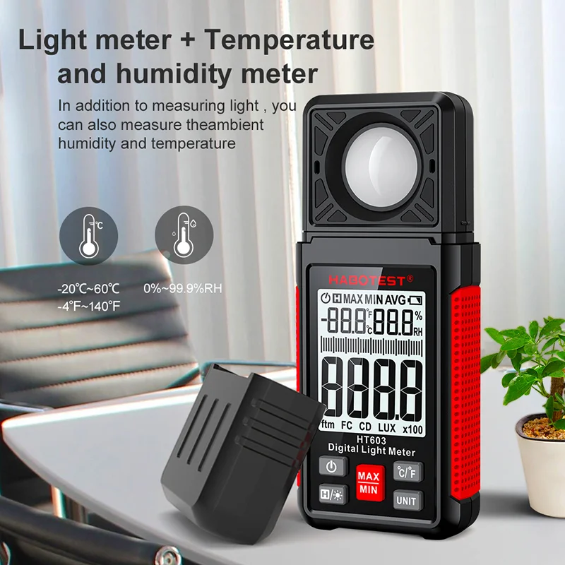 Цифровой люксметр HT603 0~200  – обзор и цена Photography Lighting Portable