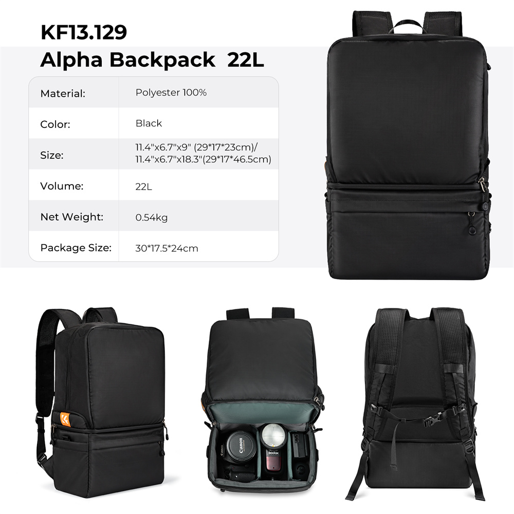 Рюкзак для фотоаппарата K&F CO – обзор и цена Photography Lighting Equipment Bags